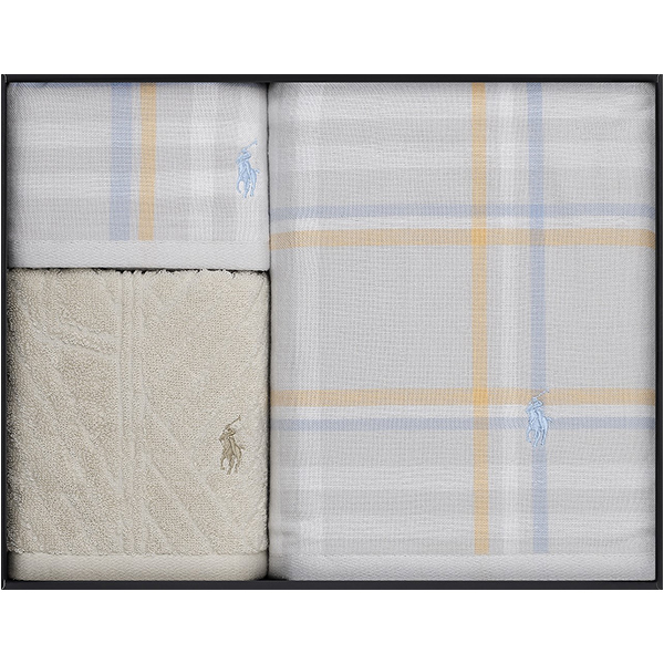 ラルフ ローレン ホーム / ESTELLA PLAID タオルギフトセット(NEUTRAL)